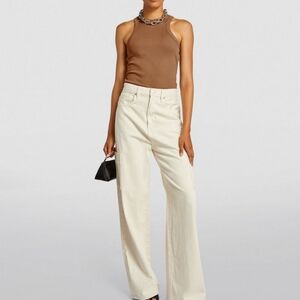 *NWT* ANINE BING TY RIBBED TANK BODYSUIT MEDIUM IN BROWN